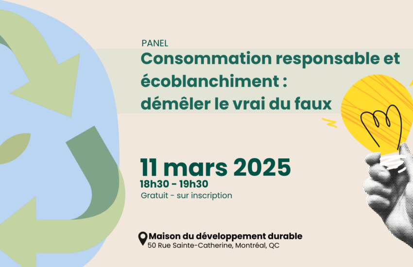 Panel | Consommation responsable et écoblanchiment : démêler le vrai du faux