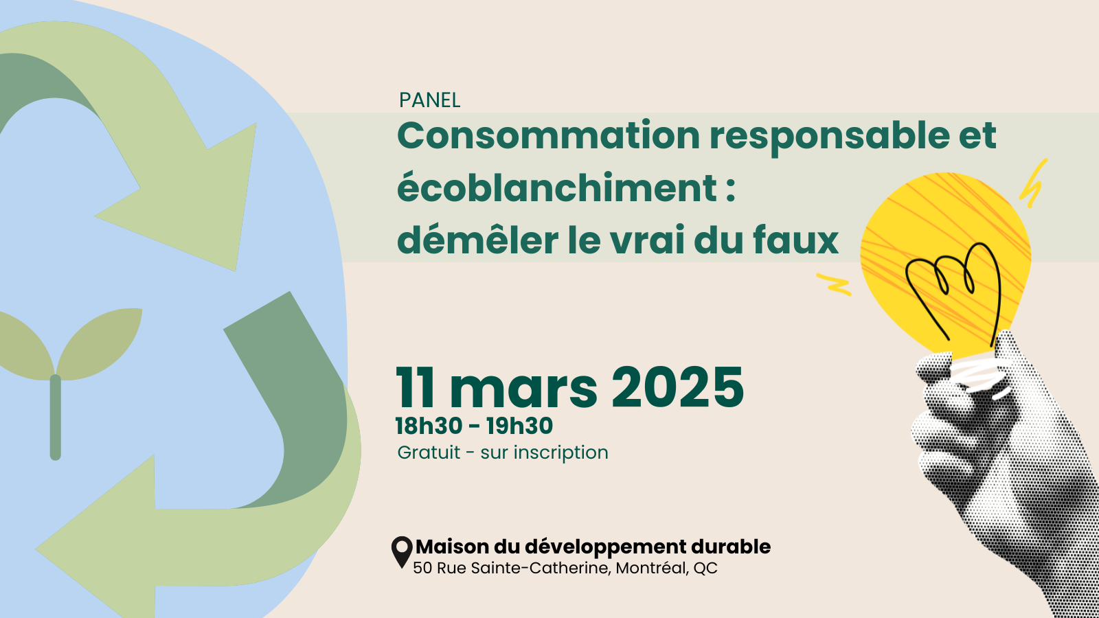 Panel | Consommation responsable et écoblanchiment : démêler le vrai du ...